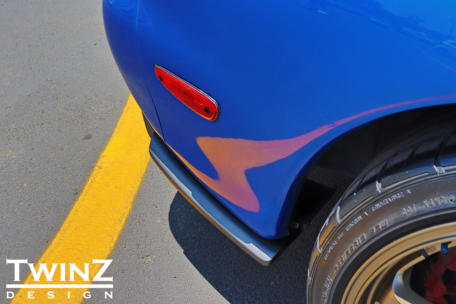 RX7 Rear Side Lips Type 1 (for Type 1 and 2 Diffusers) Twinz Design